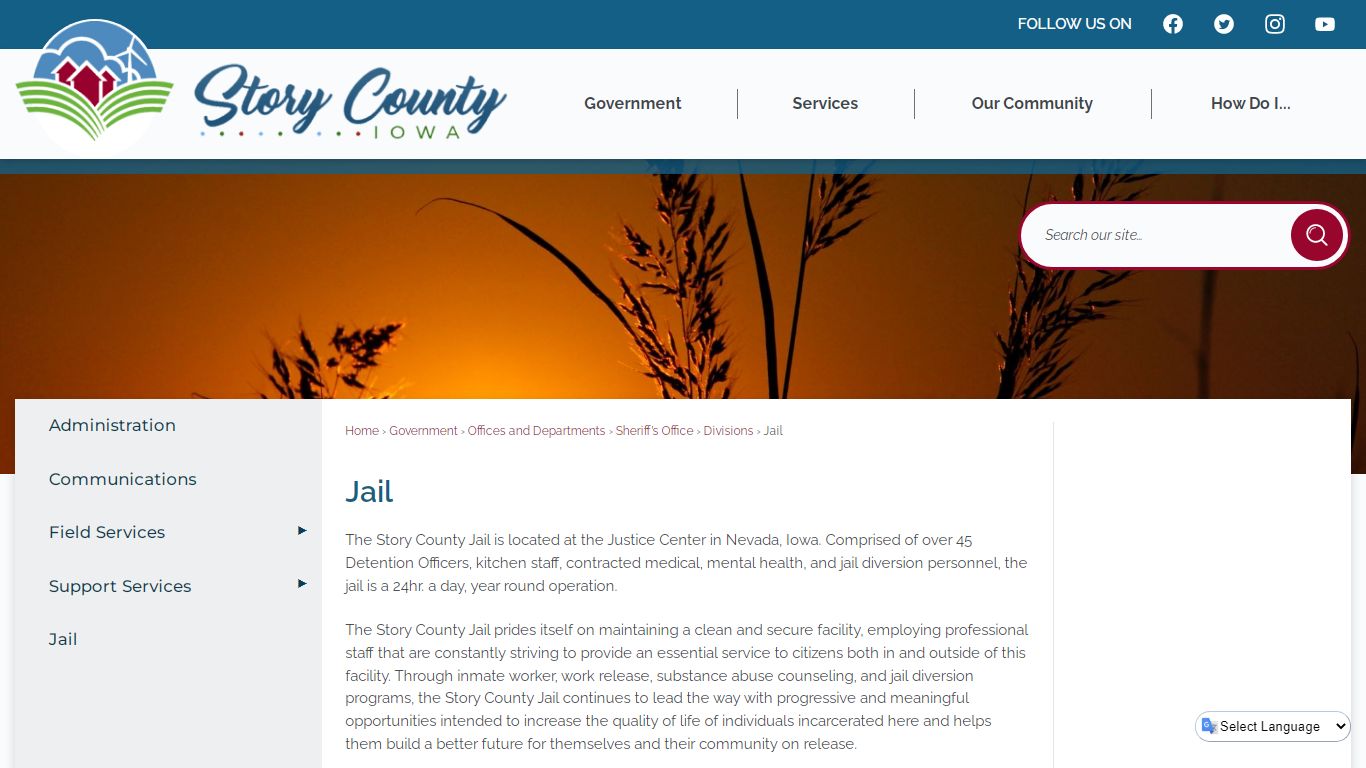 Jail | Story County, IA - Official Website