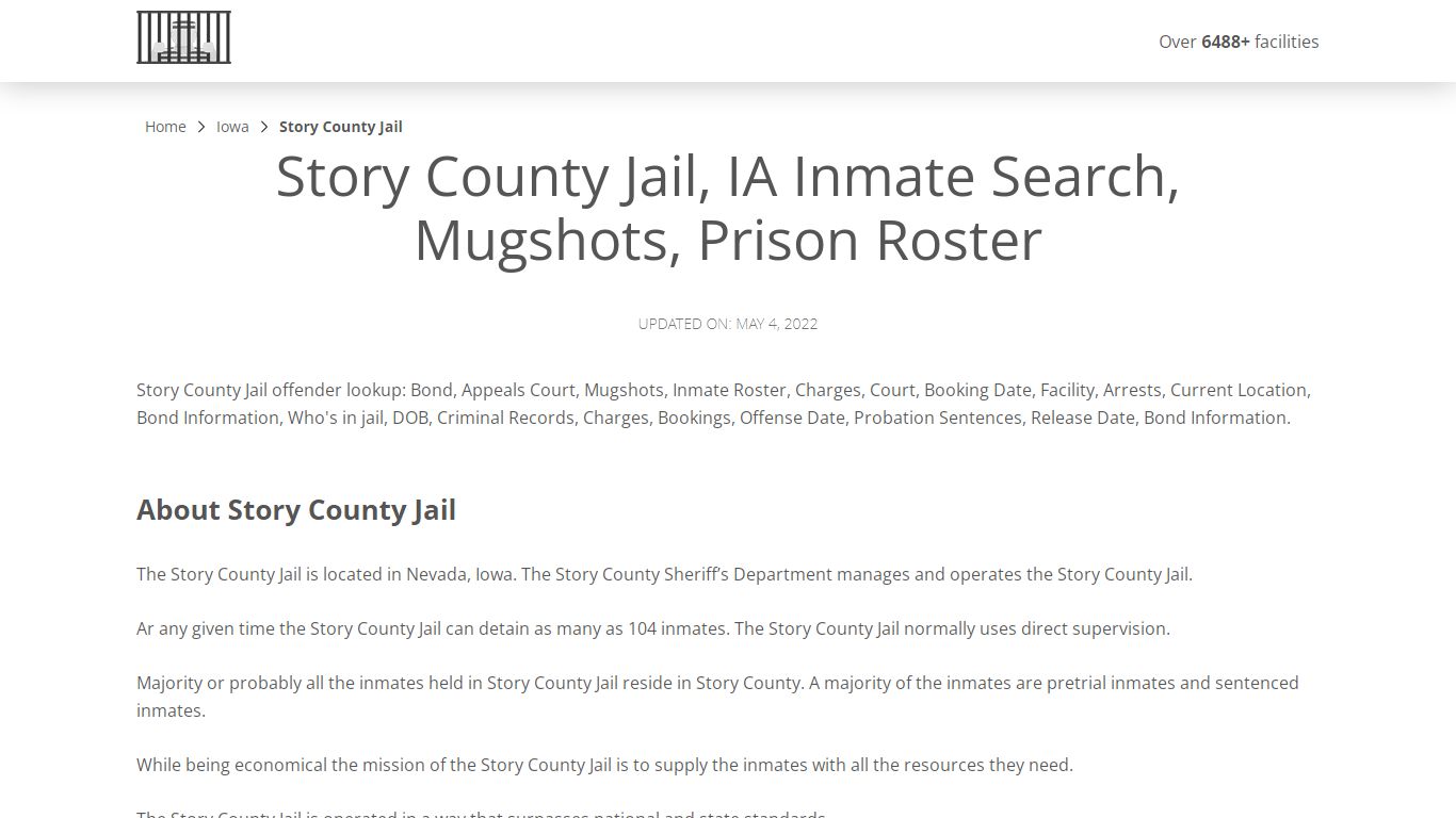 Story County Jail, IA Inmate Search, Mugshots, Prison Roster